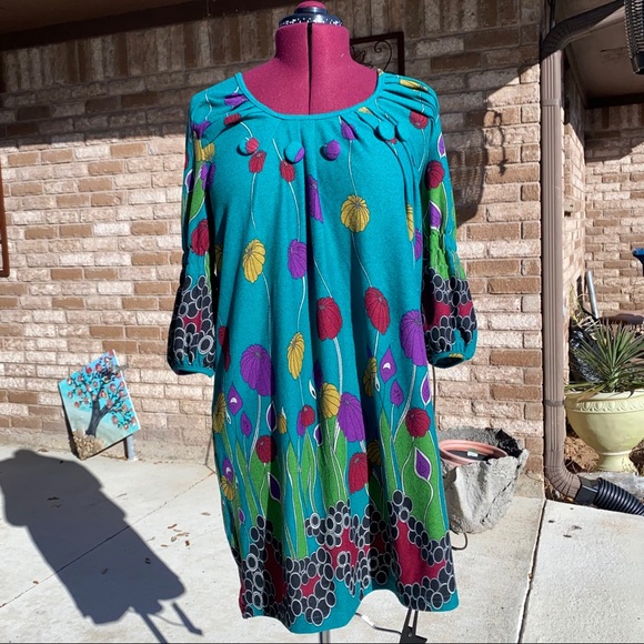 Funky People Dresses & Skirts - Funky People | Long Sleeve Forest Green Dress 🐢